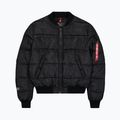 Men's insulated jacket Alpha Industries MA-1 Logo Puffer Bomber black 7