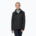 Jack Wolfskin women's hardshell jacket Evandale black 1111191_6000