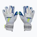 Reusch Attrakt Gold X grey-blue goalkeeper's gloves 5270945-6006