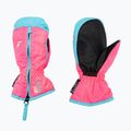 Reusch Ben Mitten children's ski gloves knockout pink/bachelor button