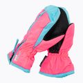 Reusch Ben Mitten children's ski gloves knockout pink/bachelor button