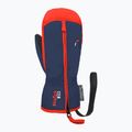 Children's ski gloves Reusch Ben Mitten dress blue/cherry tomato 2