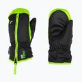 Children's ski glove Reusch Ben Mitten black/neon green
