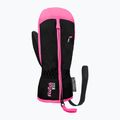 Children's ski gloves Reusch Ben Mitten black/ knockout pink 2