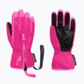 Children's ski gloves Reusch Ben fuchs purp/knockout pink
