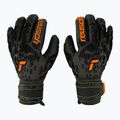 Reusch Attrakt Freegel Silver Junior goalkeeper gloves black-green 5372035-5555