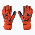 Reusch Attrakt Silver Roll Finger Junior Children's Goalkeeper Gloves Red 5372217-3333