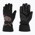 Women's ski glove Reusch Helena R-Tex Xt black/black melange/pink glo