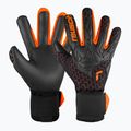 Reusch Attrakt Gold X Airvent goalkeeper glove black/shocking orange