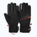 Ski gloves Reusch Steve R-Tex XT 7809 black/fluo red