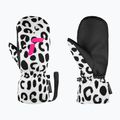 Children's ski gloves Reusch Carter R-Tex XT Junior Mitten white/grey leopard