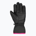 Children's ski gloves Reusch Alan Junior black/pink glo 4