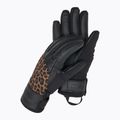 Women's ski gloves Reusch Beatrix R-Tex XT black/brown leopard