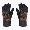 Women's ski gloves Reusch Beatrix R-Tex XT black/brown leopard 3