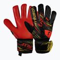 Reusch Attrakt Solid goalkeeper gloves black/gold/fiery red