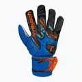 Reusch Attrakt Solid electric blue/shocking orange goalkeeper gloves 2