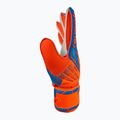 Reusch Attrakt Solid Junior shocking orange/blue children's goalkeeper gloves 4