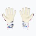 Reusch Attrakt RE:GRIP NC Junior children's goalkeeping gloves blue/pink/white 3