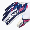 Reusch Attrakt RE:GRIP NC Junior children's goalkeeping gloves blue/pink/white 4