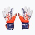 Reusch Attrakt Silver shocking orange/energize blue goalkeeper gloves 2