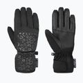 Women's ski gloves Reusch Keira R-Tex XT black/black leopard