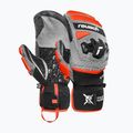Ski gloves Reusch Worldcup Warrior GS Mitten black/silver/fluo red