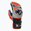Ski gloves Reusch Worldcup Warrior GS Mitten black/silver/fluo red 2