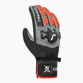 Men's ski gloves Reusch Worldcup Warrior R-Tex XT black/silver/fluo red 3