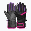 Children's ski gloves Reusch Dan R-Tex XT Junior black/pink glo 2