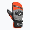 Children's ski gloves Reusch Worldcup Warrior GS Mitten black/silver/fluo red 2