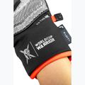 Children's ski gloves Reusch Worldcup Warrior GS Mitten black/silver/fluo red 7