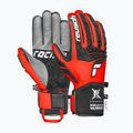 Men's ski gloves Reusch Ultra black/fluo red 2