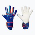 Goalkeeper gloves Reusch Attrakt Gold X Guardian sharp blue/white/shocking orange