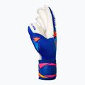 Goalkeeper gloves Reusch Attrakt Gold X Roll Finger sharp blue/white/shocking orange 4