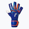 Goalkeeper gloves Reusch Attrakt Gold X Evolution sharp blue/white/shocking orange 2