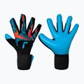 Goalkeeper gloves Reusch Attrakt Freegel Aqua black/shocking orange/aqua blue