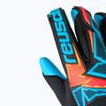 Goalkeeper gloves Reusch Attrakt Freegel Aqua black/shocking orange/aqua blue 7