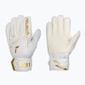 Children's goalkeeper gloves Reusch Attrakt AB1 Solid Junior white/gold