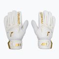 Children's goalkeeper gloves Reusch Attrakt AB1 Solid Junior white/gold 2