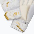 Children's goalkeeper gloves Reusch Attrakt AB1 Solid Junior white/gold 5