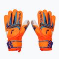 Children's goalkeeper gloves Reusch Attrakt Grip Junior shocking orange/blue 2