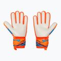 Children's goalkeeper gloves Reusch Attrakt Grip Junior shocking orange/blue 3