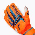 Children's goalkeeper gloves Reusch Attrakt Advance Junior shocking orange/blue 4