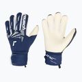 Goalkeeper gloves Reusch Attrakt Freegel Gold X Finger Support Junior premium blue/white