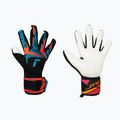 Goalkeeper gloves Reusch Attrakt Freegel Advance black/aqua blue/shocking orange