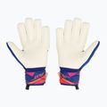 Children's goalkeeper gloves Reusch Attrakt Gold X NC Junior sharp blue/white/shocking orange 3