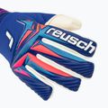 Children's goalkeeper gloves Reusch Attrakt Gold X NC Junior sharp blue/white/shocking orange 4