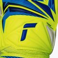 Children's goalkeeper gloves Reusch Attrakt Solid Junior safety yellow/blue 5