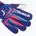Children's goalkeeper gloves Reusch Attrakt Grip Junior sharp blue/white/shocking orange 4