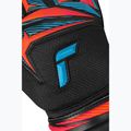 Goalkeeper gloves Reusch Attrakt Advance black/aqua blue/shocking orange 6